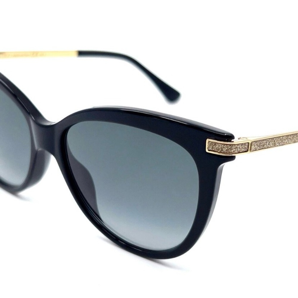 NWT JIMMY CHOO Sunglasses AXELLE/G/S 90790 in Black/Dark Gray Gradient - Picture 4 of 15